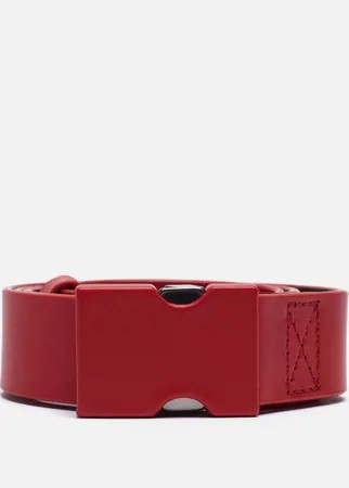 Ремень Maison Margiela Buckle Closure Leather, цвет красный