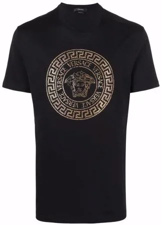 Versace футболка с декором Medusa