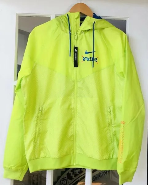 NWT Мужская зимняя куртка Nike Catching Air Windrunner неоново-синего цвета CW4708-389, размер L