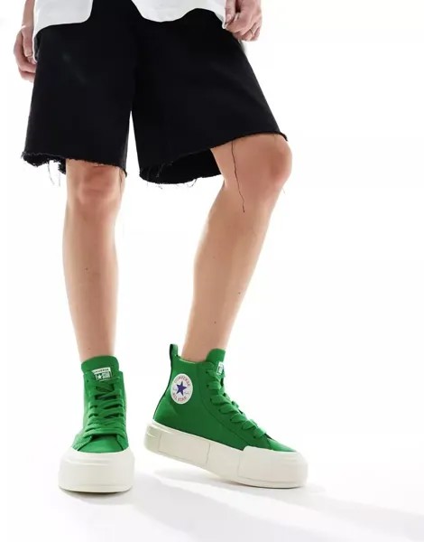 Зеленые кроссовки Converse Cruise Hi на толстых шнурках