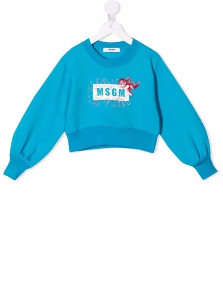 MSGM Kids толстовка с логотипом