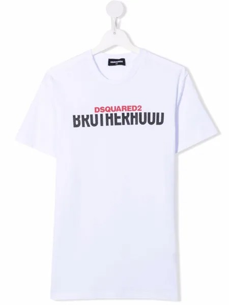 Dsquared2 Kids длинная футболка с логотипом