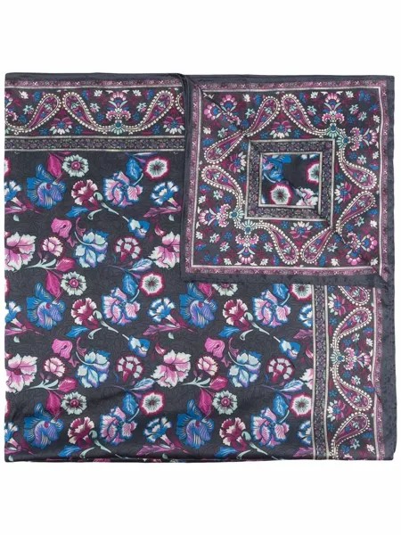 Isabel Marant шелковый платок Abel с цветочным принтом