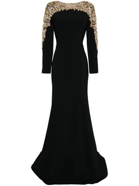 Jenny Packham платье солнцестояния, черный