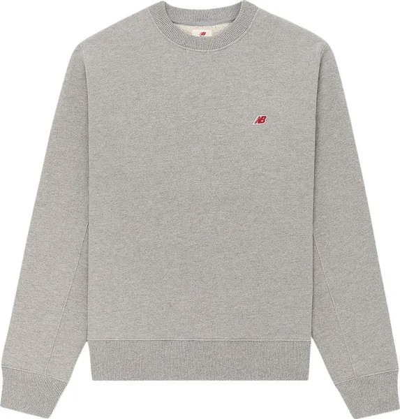 Толстовка New Balance Core Crewneck Sweatshirt 'Athletic Grey', серый