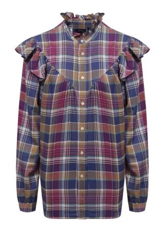 Рубашка из хлопка и вискозы Polo Ralph Lauren