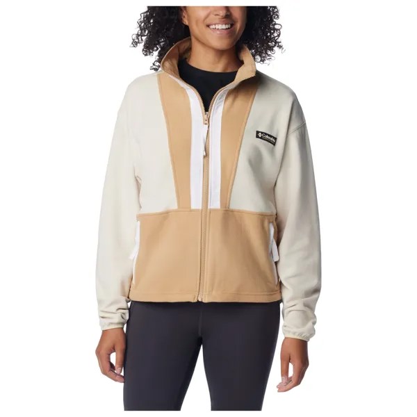 Флисовая жилетка Columbia Women's Back Bowl Fleece, цвет Chalk/Canoe/White