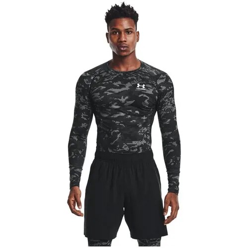Лонгслив Under Armour Hg Camo Comp Ls Tee Черный Sm 1361525-001
