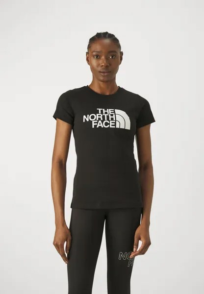 Футболка с принтом EASY TEE The North Face, цвет black