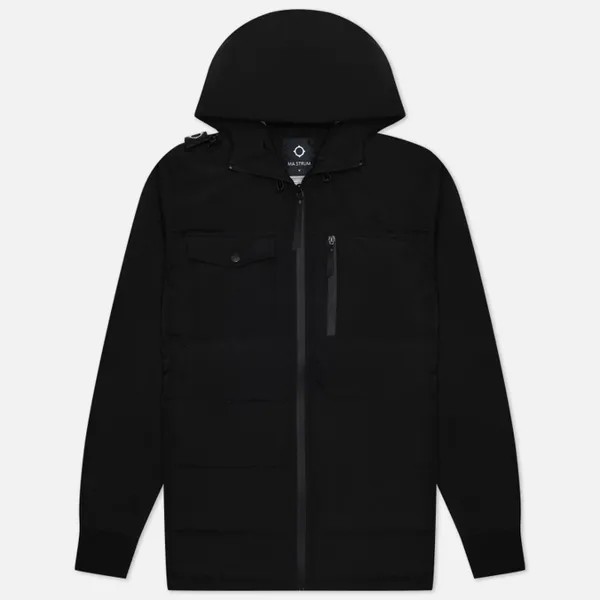 Мужская демисезонная куртка MA.Strum Softshell Down Quilt Hooded чёрный, Размер XL