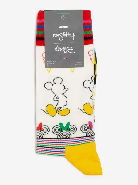 Носки с рисунками Happy Socks x Disney - Skecthes, Белый