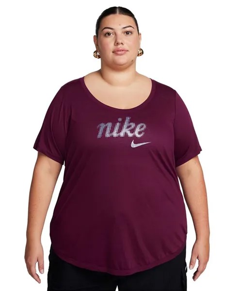 Женская футболка-туника с логотипом больших размеров Essential Nike, красный