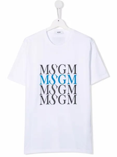 MSGM Kids футболка с логотипом