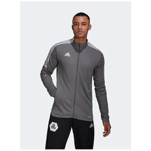 Олимпийка Adidas для мужчин, размер 2XL серый