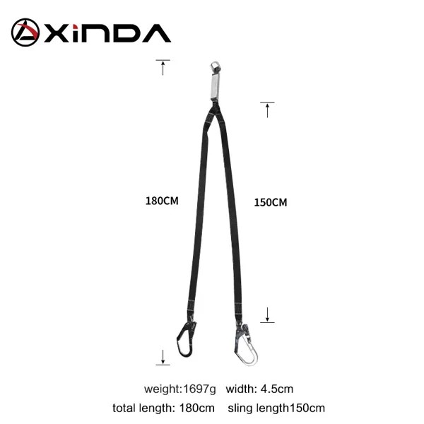 Профессиональный защитный нейлоновый ремень XINDA с высокой степенью защиты, с крючком, носимый Противоударный Двойной буферный ремень с крю...