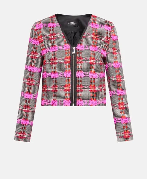 Шерстяной пиджак Karl Lagerfeld, розовый