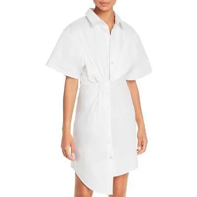 Женское белое платье-рубашка миди T by Alexander Wang 2 BHFO 4603