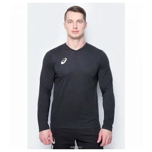 Футболка мужская с длинным рукавом Asics MAN LONG SLEEVE TEE цвет Черный размер 50