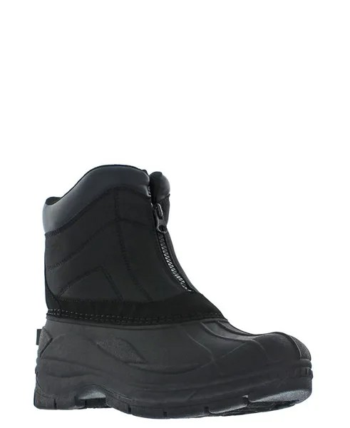 Мужские походные ботинки Jessie с молнией спереди для холодной погоды Weatherproof Vintage, черный