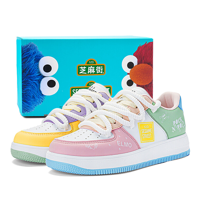 Кроссовки SESAME STREET Skateboarding Shoes Unisex Low-top, розовый