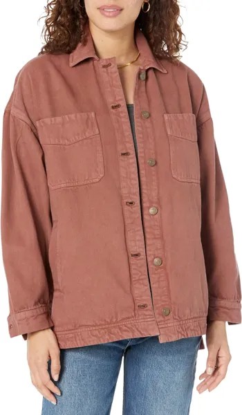 Куртка Madison City Twill Jacket Free People, цвет Chocolate Lava