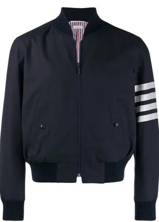 Thom Browne куртка-бомбер с полосками 4-Bar