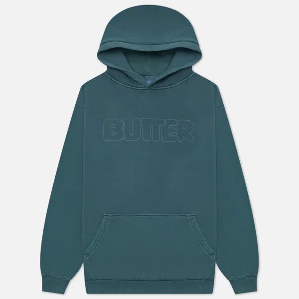 Мужская толстовка Butter Goods Distressed Dye Hoodie зелёный, Размер M