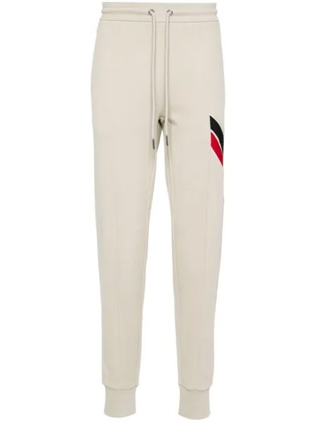 Moncler спортивные брюки с логотипом, нейтральный цвет