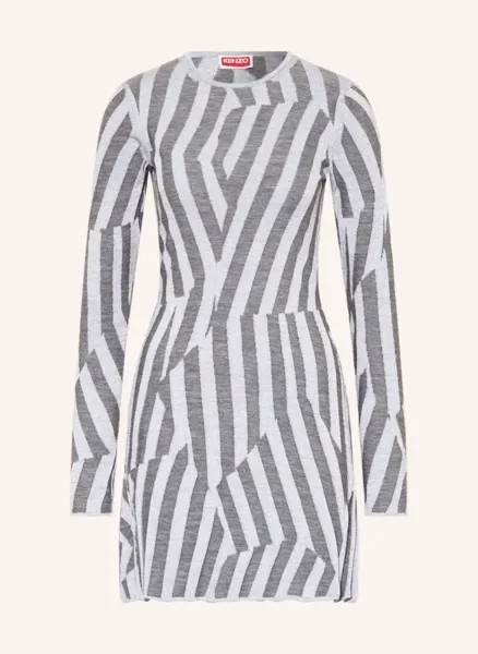 Трикотажное платье Kenzo, серый