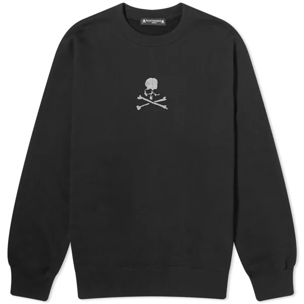 Свитер Mastermind World Loopwheel Logo Crew Sweat, черный