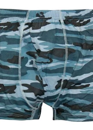 N.O.A. Набор трусов боксеры с камуфляжным принтом, 2 шт., размер 48, милитари голубой