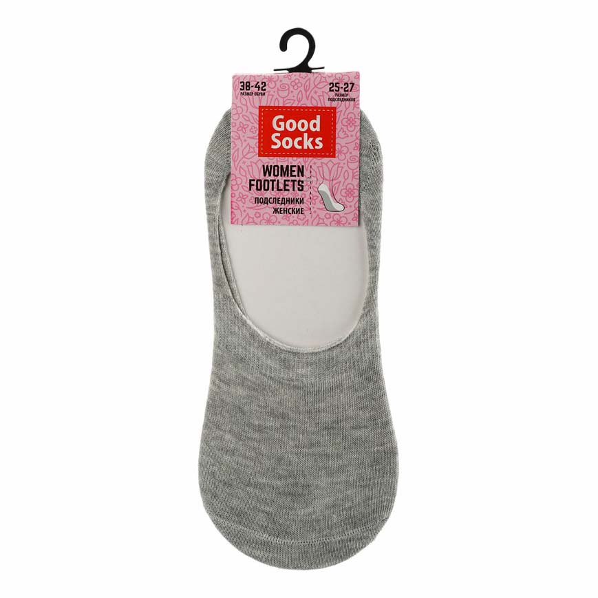 Следки женские Good Socks серые 25-27