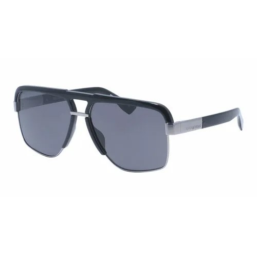 Солнцезащитные очки DSQUARED2, черный, серебряный