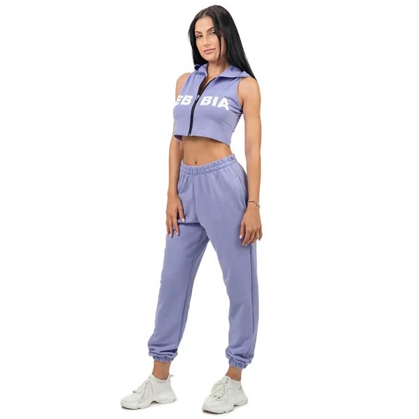 Худи Nebbia Muscle Mommy Sleeveless, фиолетовый