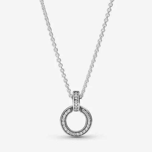 Колье PANDORA, длина 45 см, серебряный