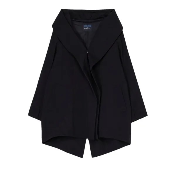 Пальто Yohji Yamamoto Hooded Cape Coat, черный