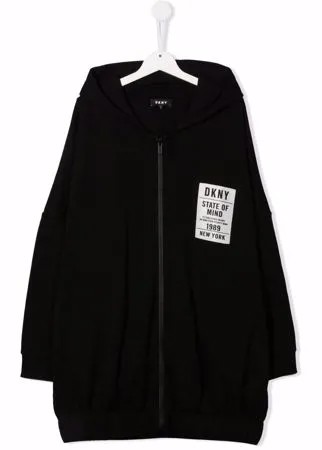 Dkny Kids длинное худи на молнии