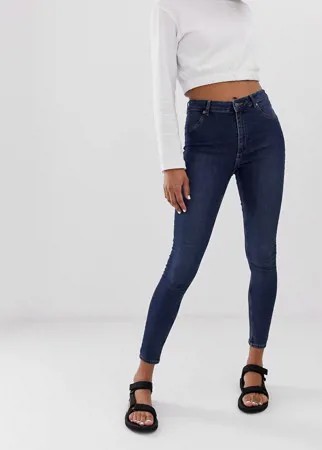 Джинсы скинни из органического хлопка с завышенной талией Cheap Monday-Синий