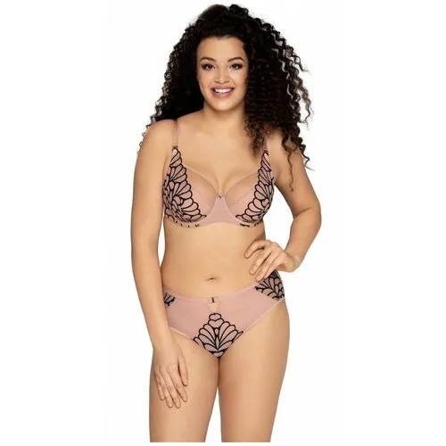 Трусы Ava Lingerie, размер универсальный, розовый, бежевый