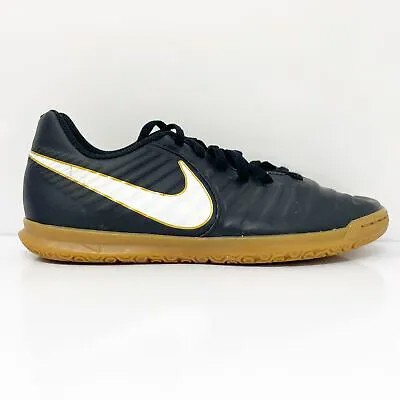 Футбольные бутсы Nike Boys Tiempo X Rio IV IC 897769-002 черные, размер 3,5 года