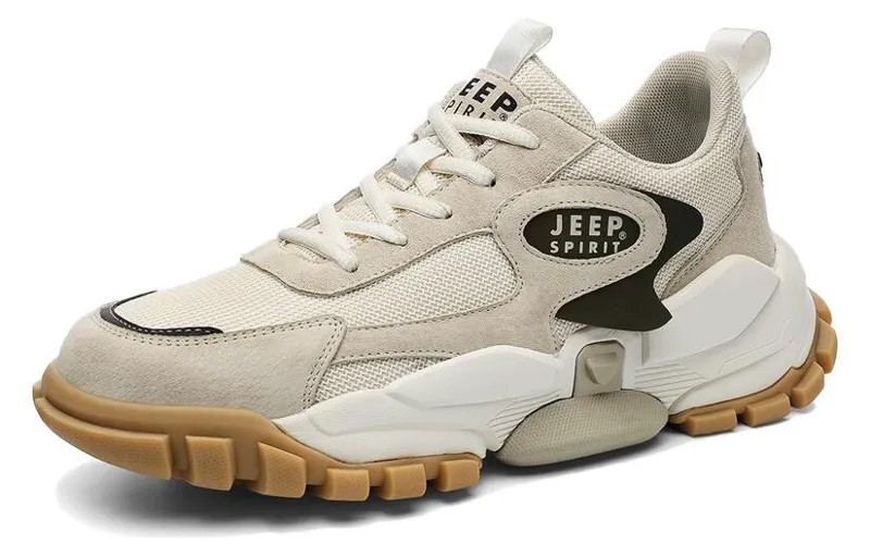 Кроссовки JEEP SPIRIT Lifestyle Shoes Unisex Low-top, цвет 067-6 sand-colored breathable single mesh