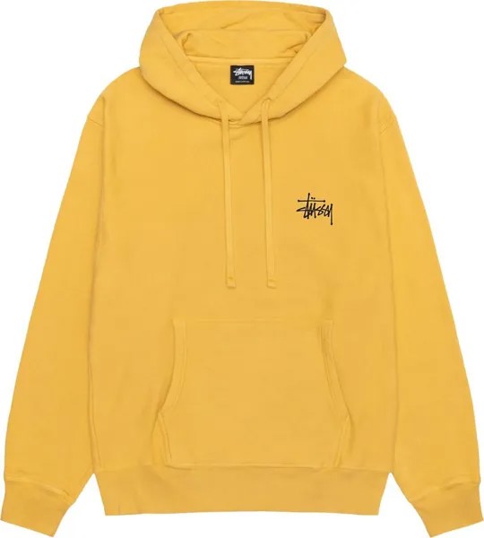 Худи Stussy Basic Pigment Dyed 'Honey', желтый