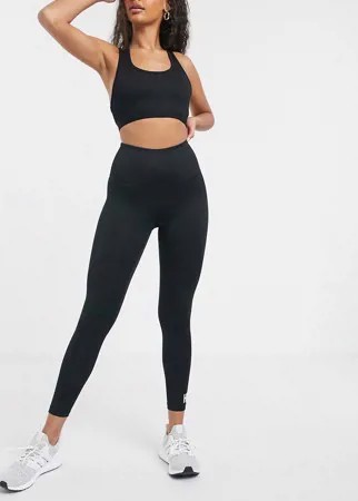 Черные леггинсы с логотипом HIIT-Черный