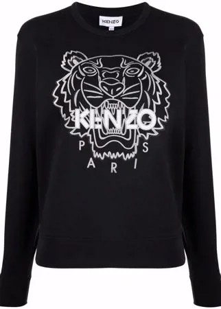 Kenzo толстовка с вышивкой Tiger