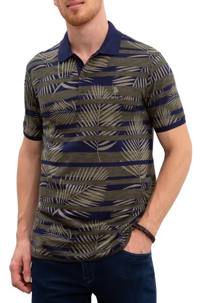 Футболка-поло мужская U.S. POLO Assn. G081SZ0110PRAT хаки L