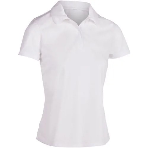 Поло для тенниса женское DRY 100 белое, размер: 40, цвет: Белоснежный ARTENGO Х Decathlon