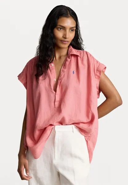 Блузка SHORT SLEEVE BUTTON FRONT Polo Ralph Lauren, цвет dolce pink