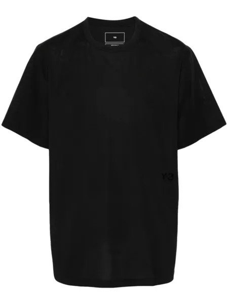 Y-3 футболка с логотипом, черный