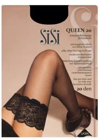 Чулки Sisi Queen, 20 den, размер 4-L, nero (черный)