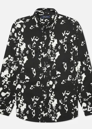 Мужская рубашка Fred Perry Monochrome Abstract, цвет чёрный, размер L